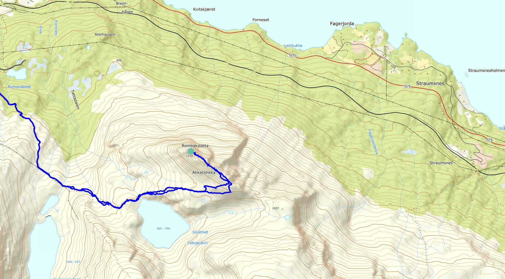 Rombakstotta map