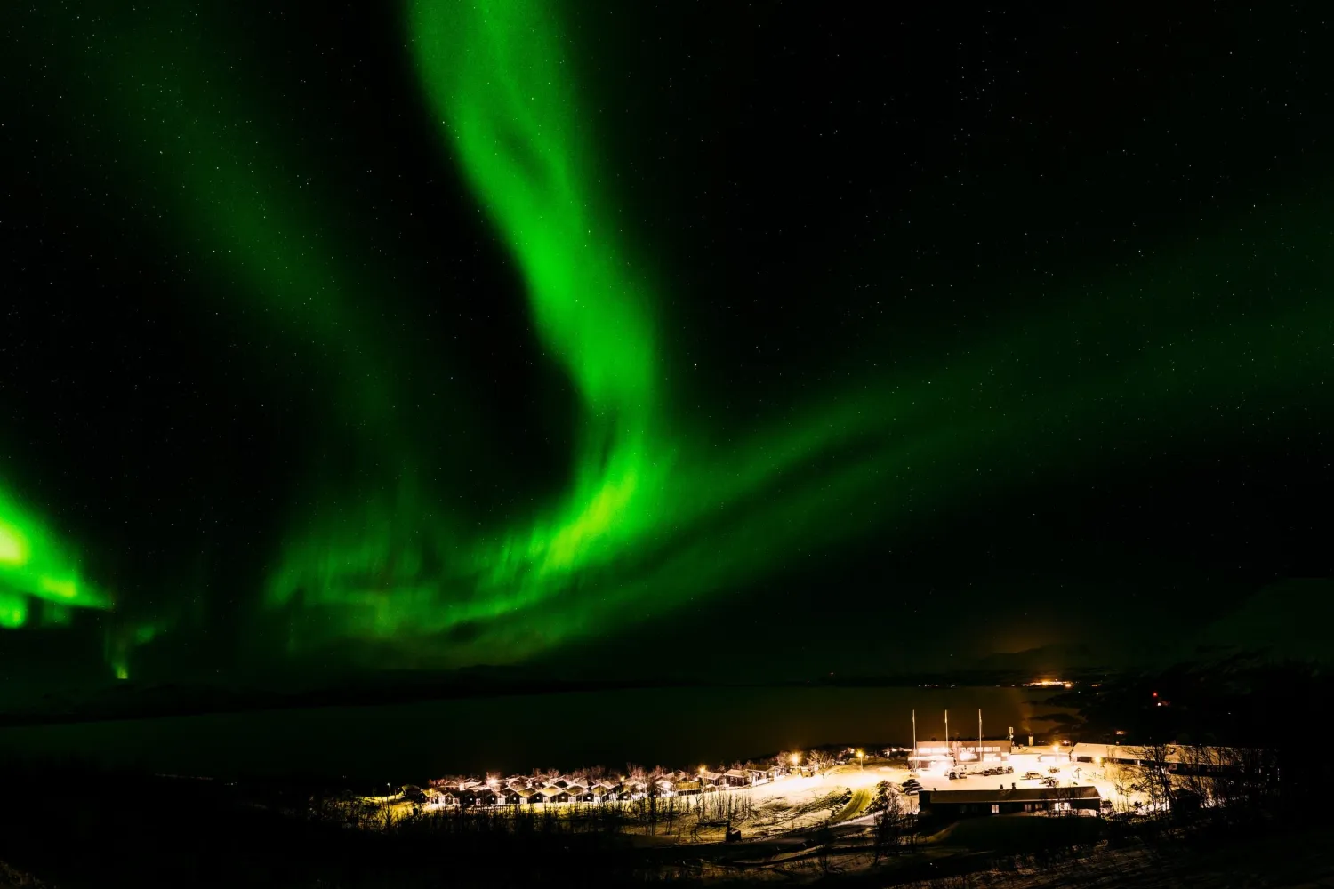 Opplev arktisk lys på trugetur i Bjørkliden