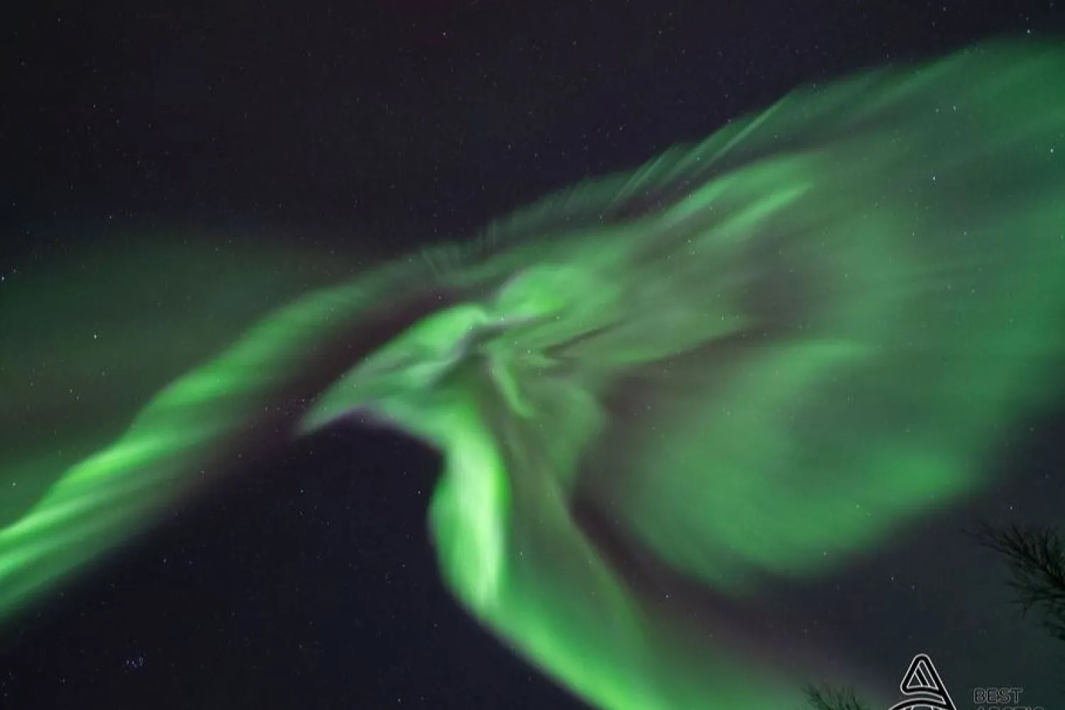 Aurora Chase by big bus from Narvik