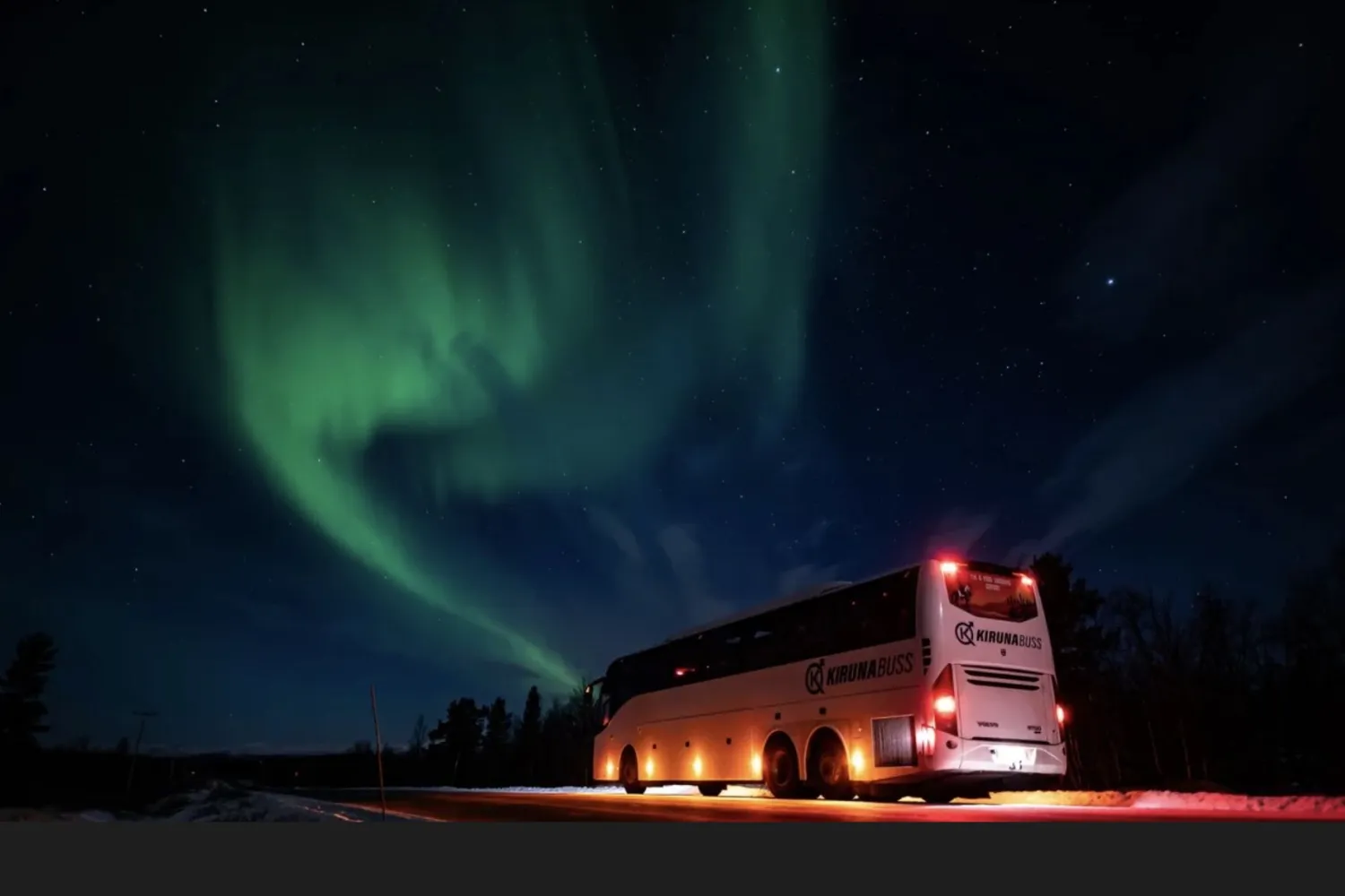 Buss mellom Kiruna og Narvik