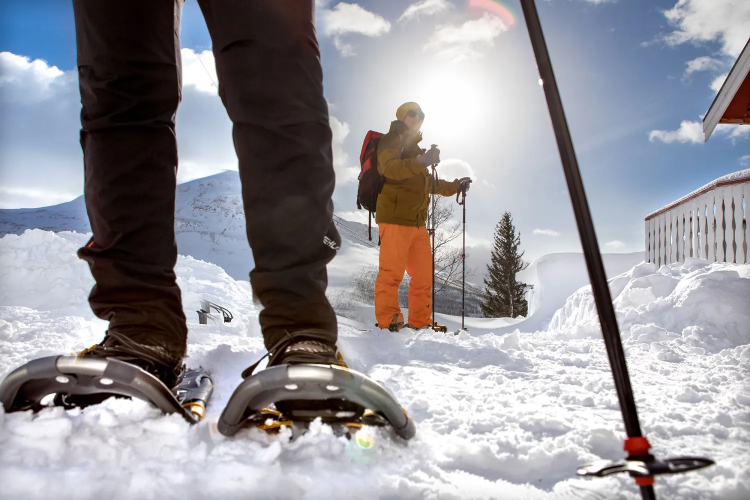 Snowshoeing at Lapphaugen Narvik
