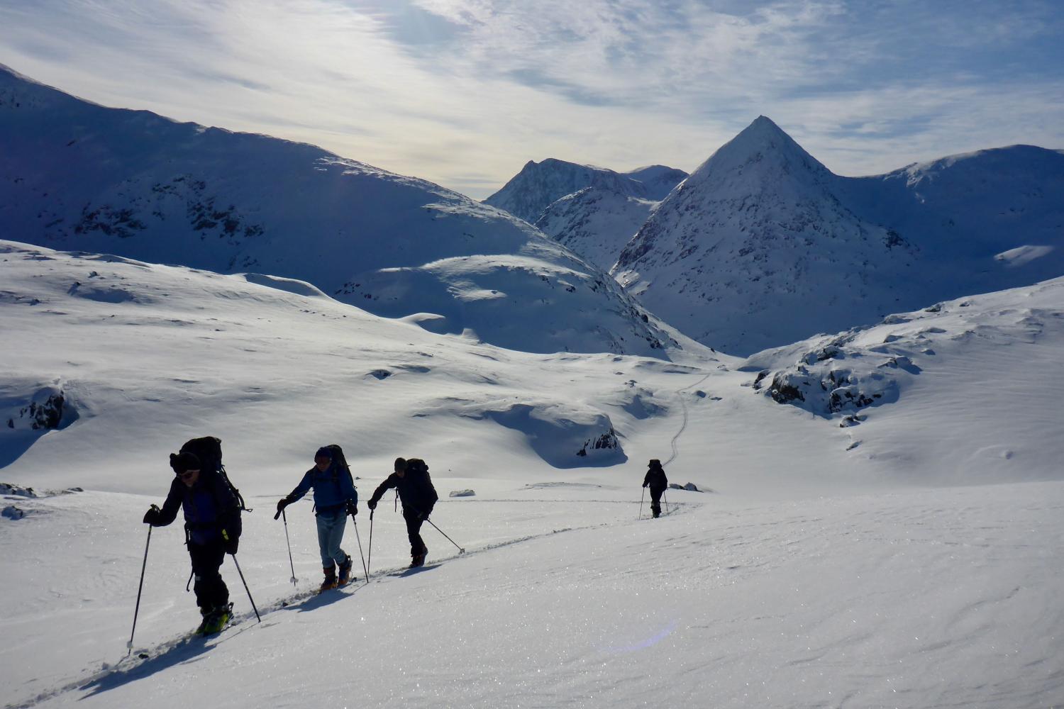 3 og 5 dagers toppturpakke i Narvik hos Narvik Mountain Lodge