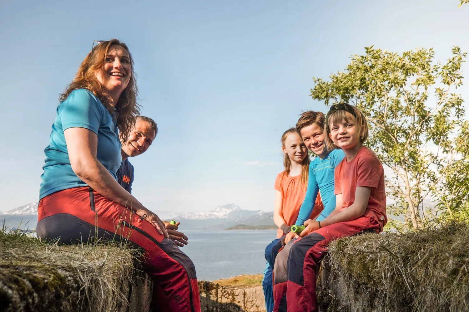 Familievandring i underjordiske bunkerser