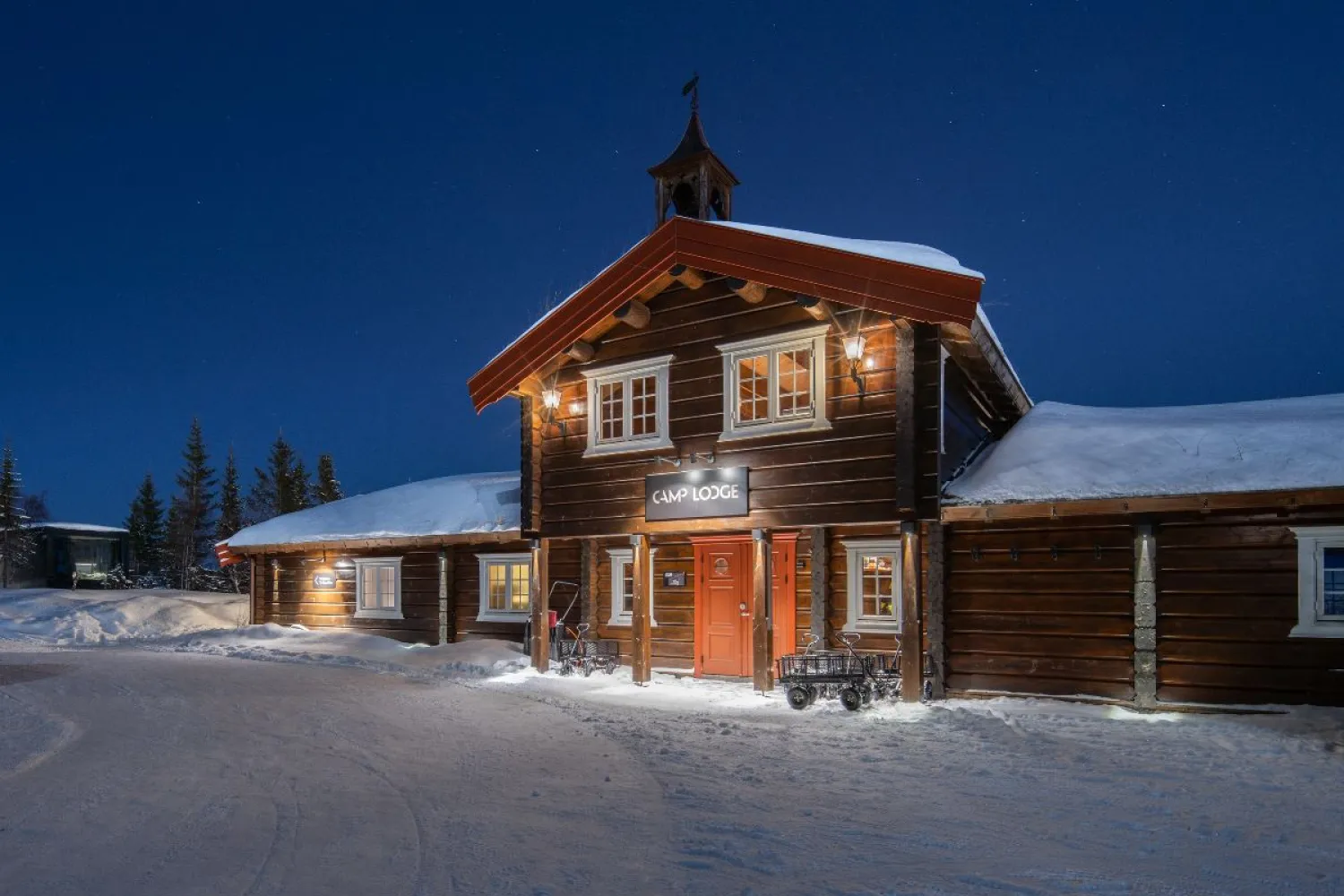 Nordlyset fra Camp Lodge