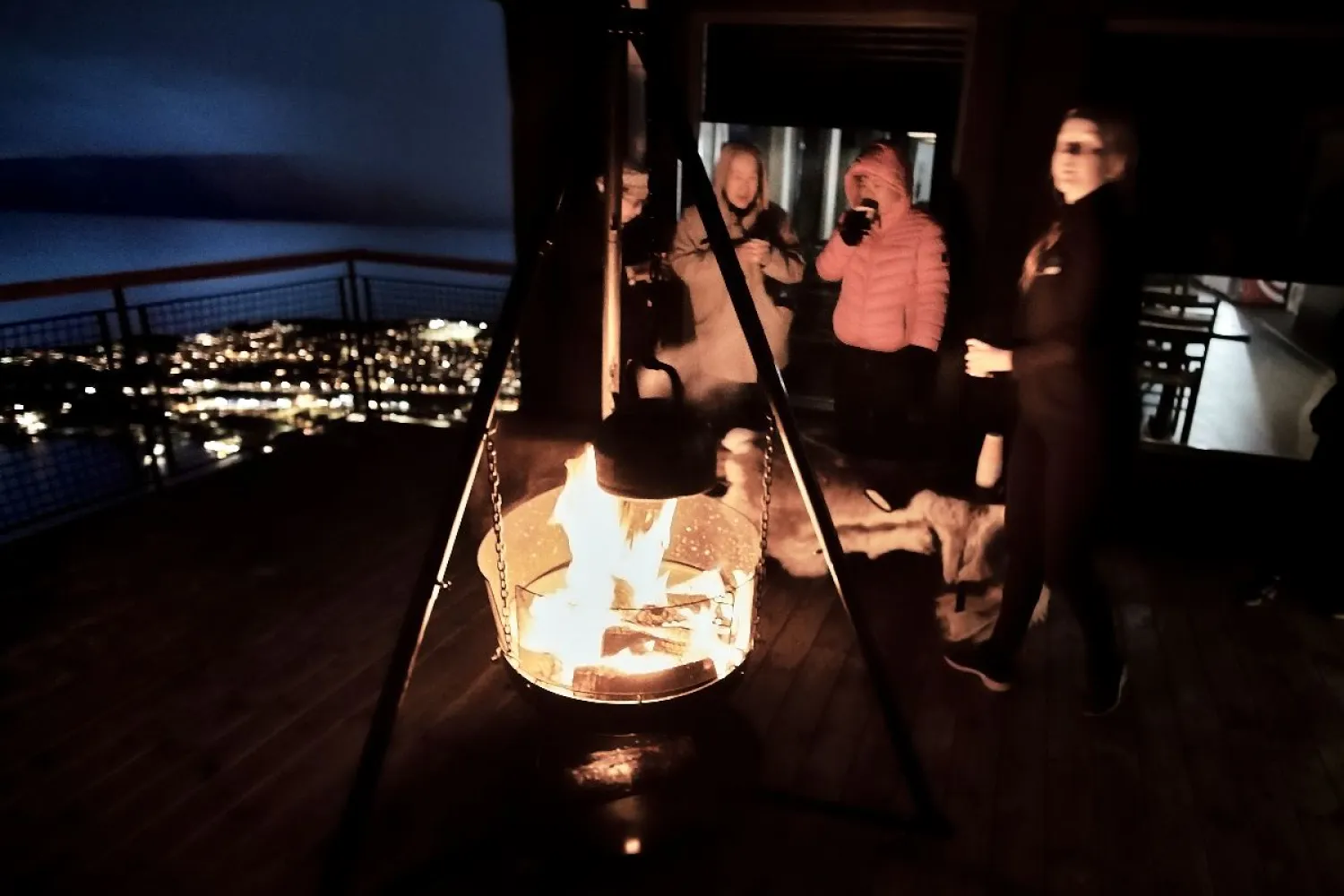 Nordlyset fra Camp Lodge