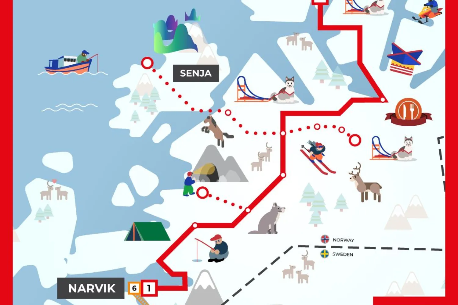 Artic Route Tromsø - Polar Park - Narvik 915
