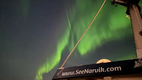 Nordlystur med båt