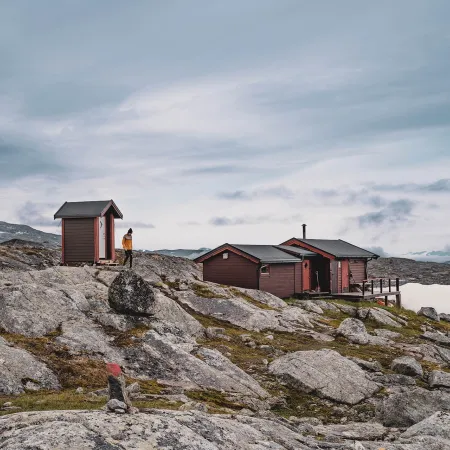 Early morning at the Skoaddejávre cabin in the Narvik Mountains.  Zdeno Dvorak
