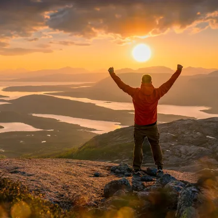 Midnight sun in Narvik