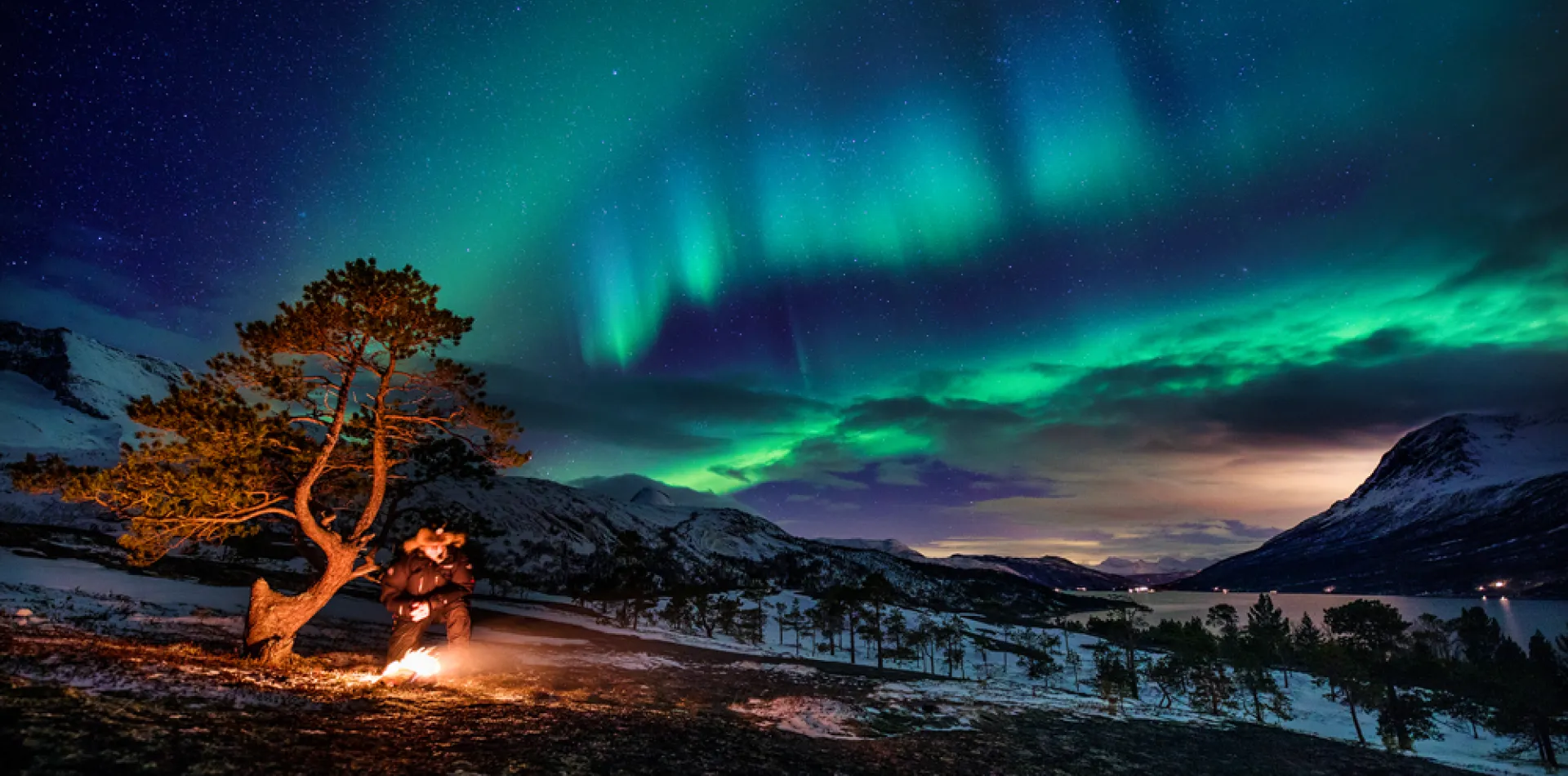 Northern lights in the Narvikregion